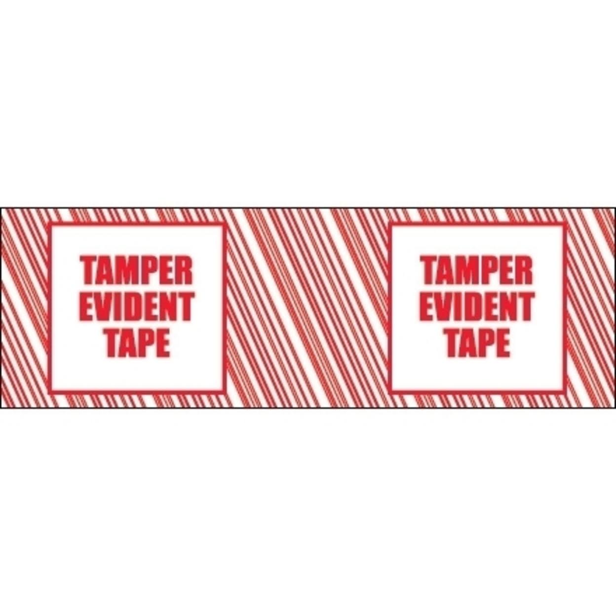 Tamper Evident Security Tape 2.5 Mil 3x22 x 110 yds Red/White 6/Case Z2991