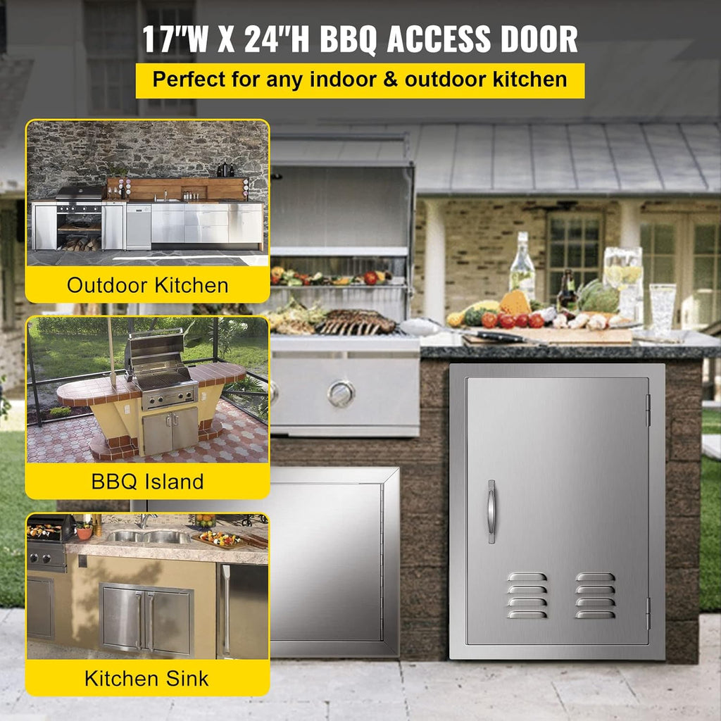 Stainless Steel Single Access Door with Vents Q18373