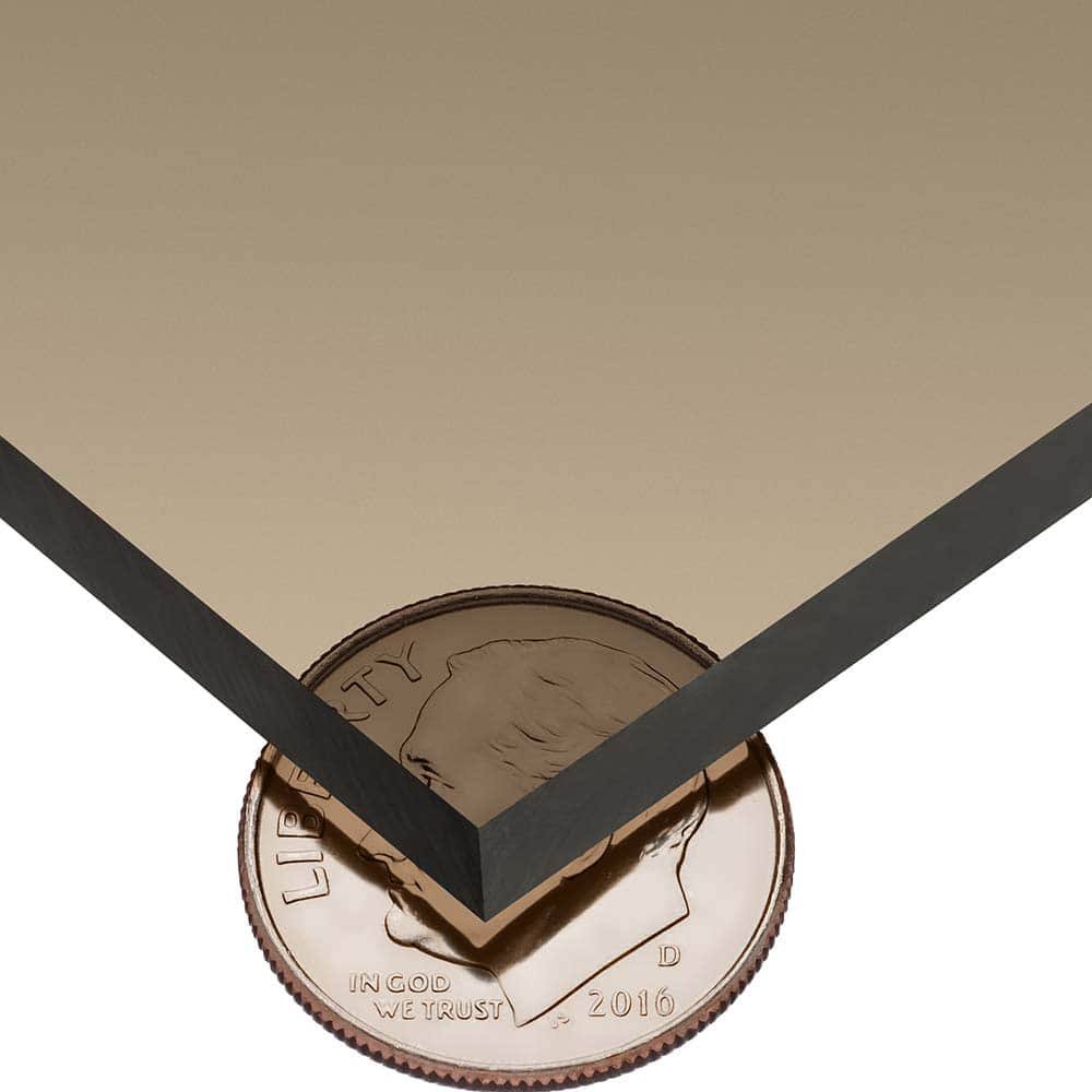 Cast Acrylic Sheet 48x22L x 24x22W x 3/16x22 Thick, Bronze G22191