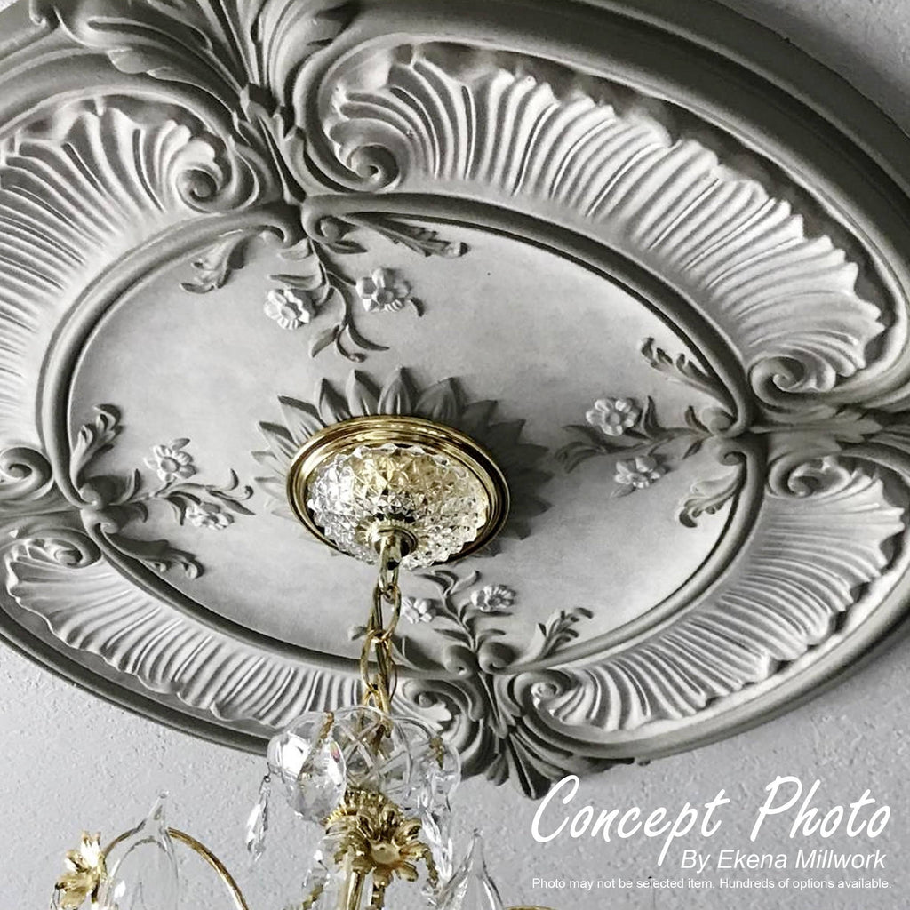 Claremont Ceiling Medallion, Hand-Painted Cloud Burst Crackle X156800