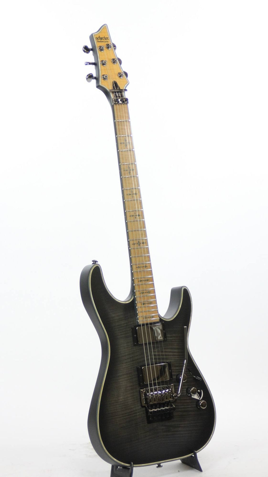 See-Thru Black Satin Electric Guitar O3556