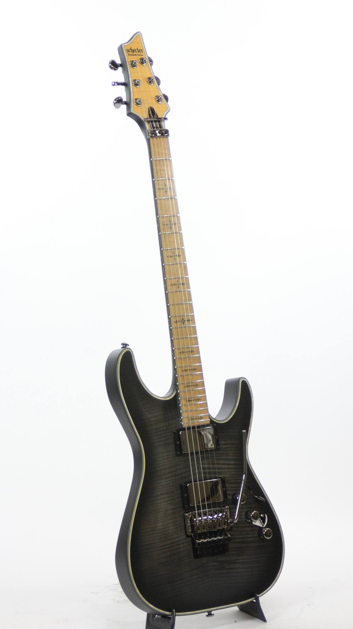 See-Thru Black Satin Electric Guitar O3556