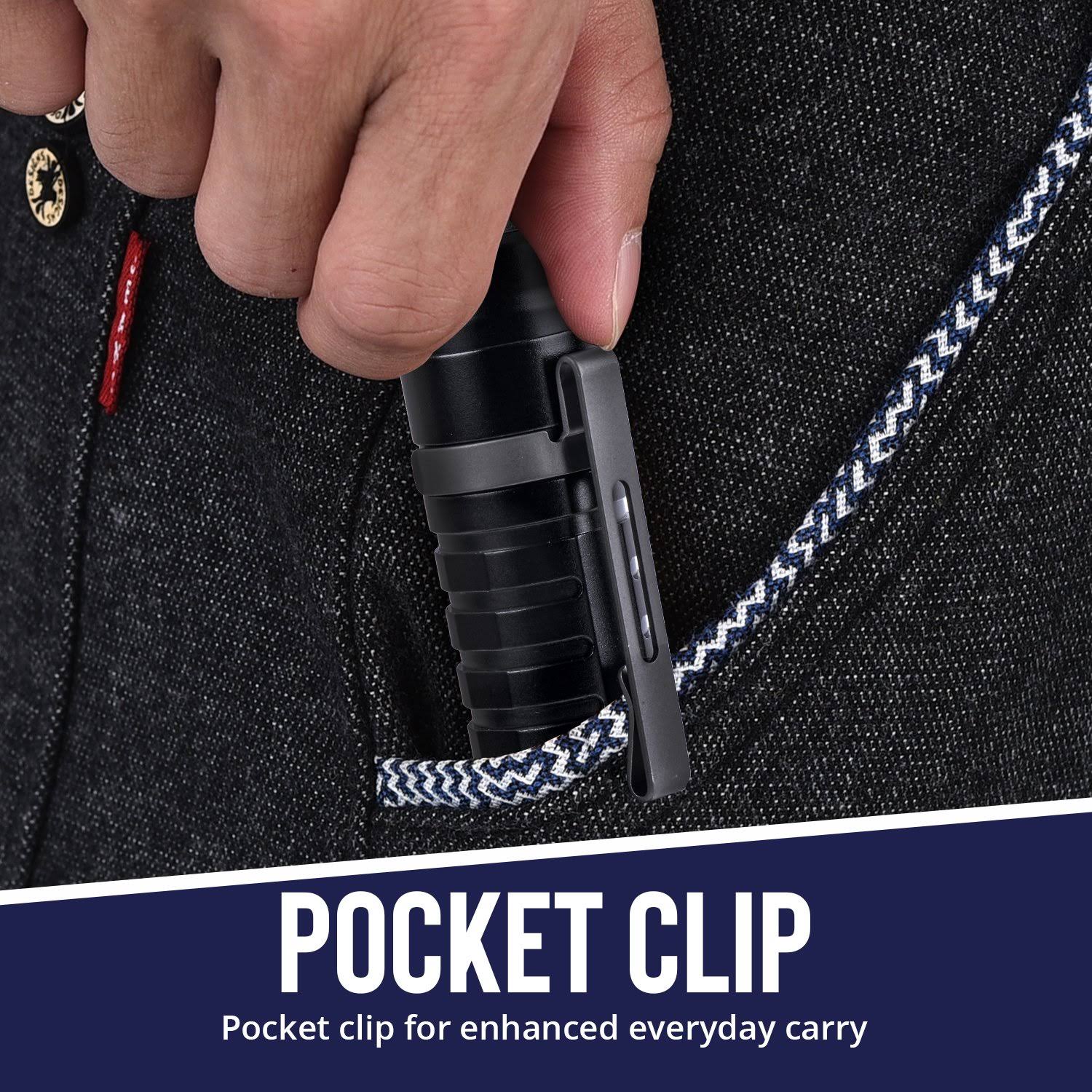 Tactical Rechargeable Flashlight with Hostler and Battery P8661