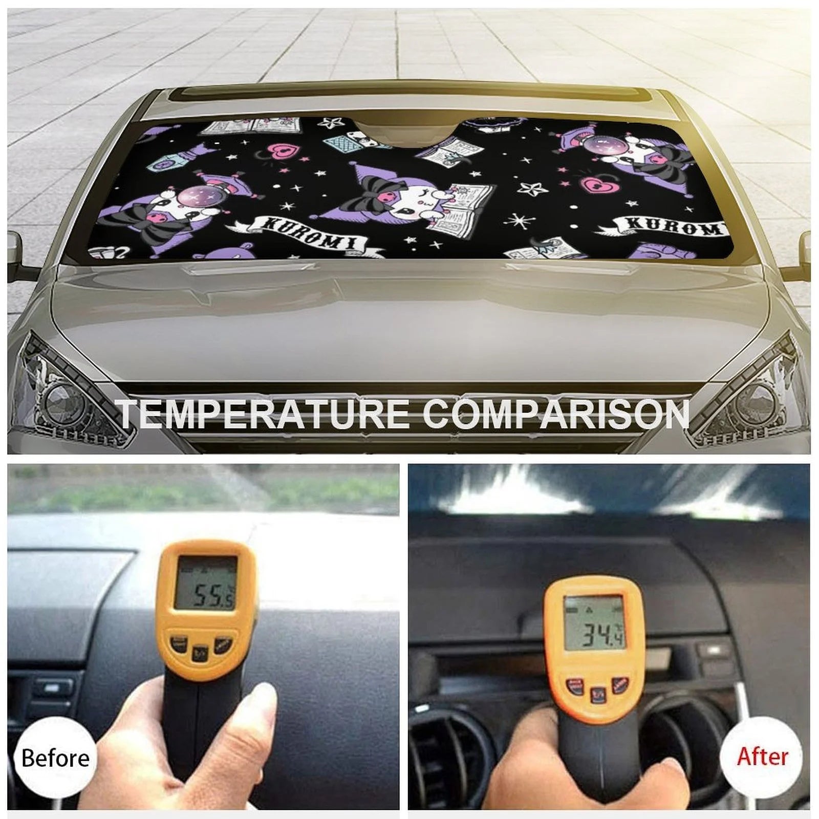 Foldable Reflective Car Windshield Sun Visor Cover A752