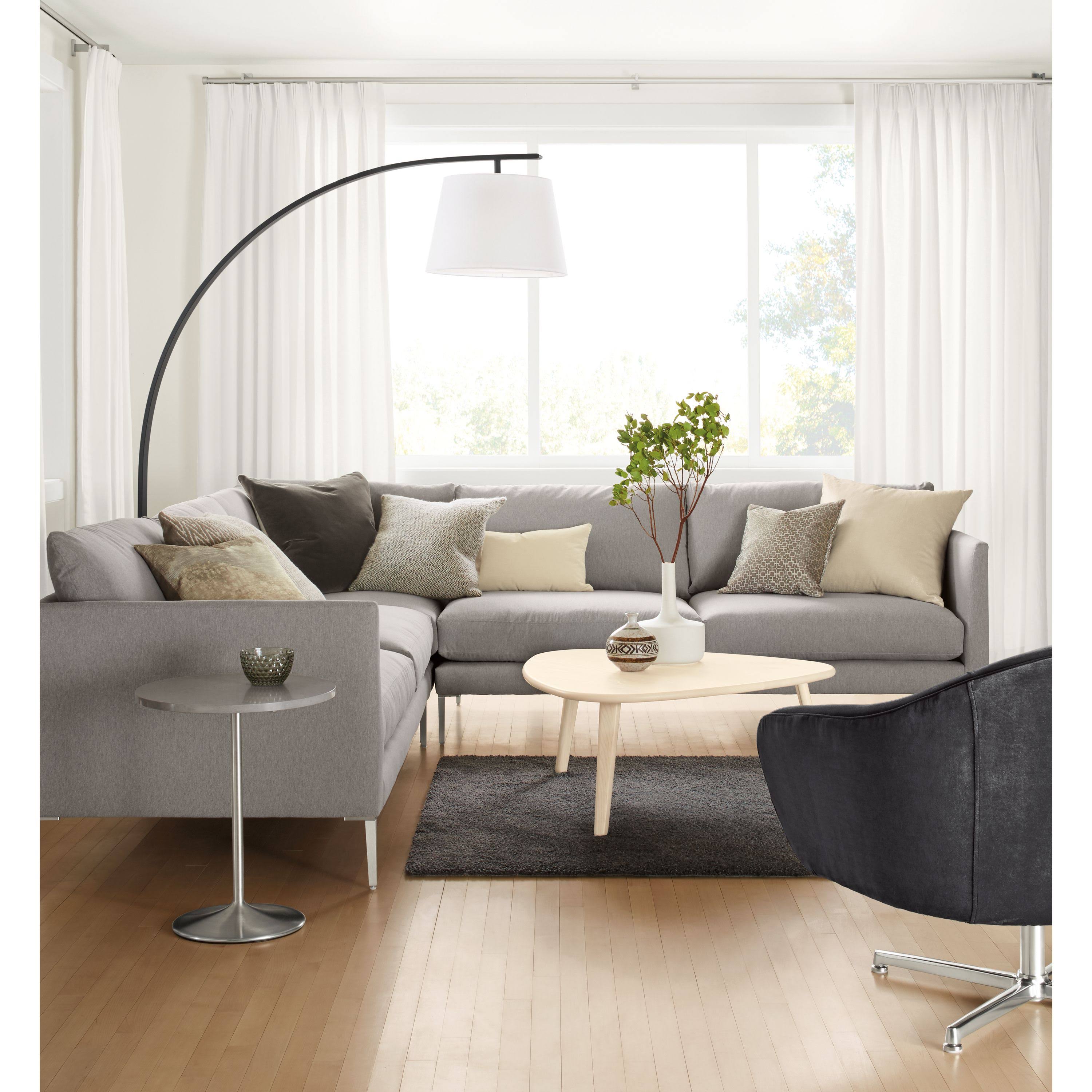 White Quartz Round End Table O256583