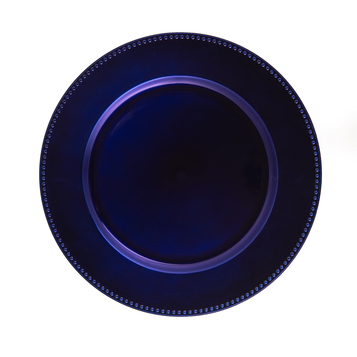 Beaded Charger Plate 13" Royal Blue Set of 12 F680511