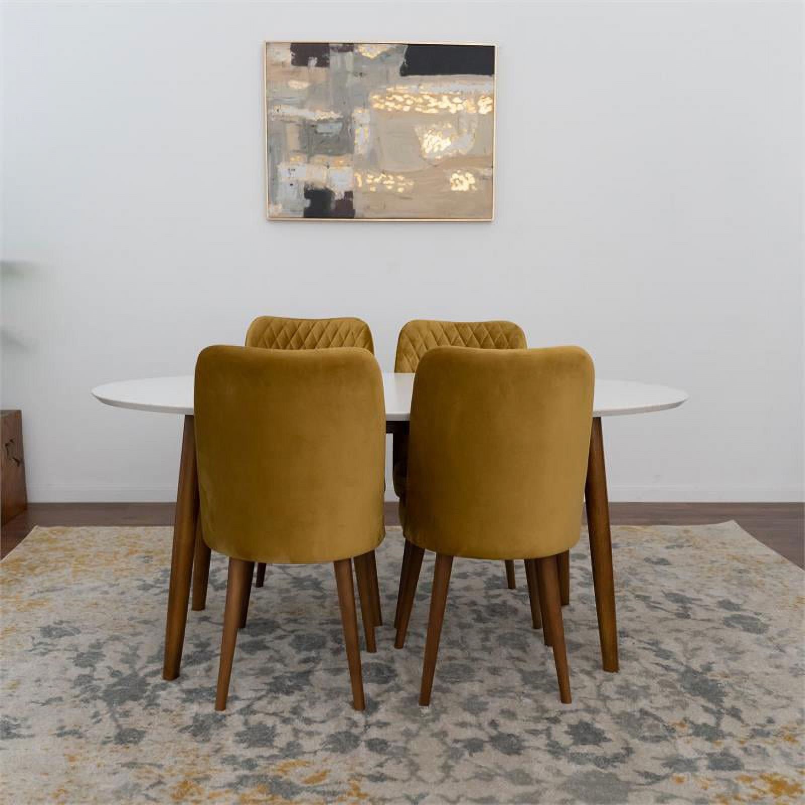 Mid Century Modern Dining Table Set for 4 N86715