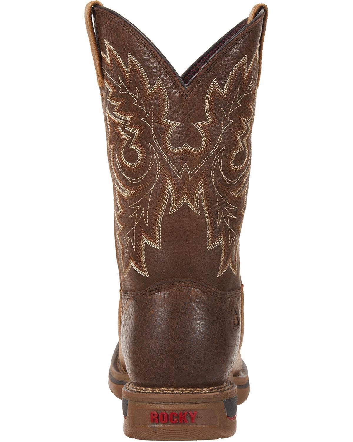 Brown Carbon Fiber Toe Western Boots I92246