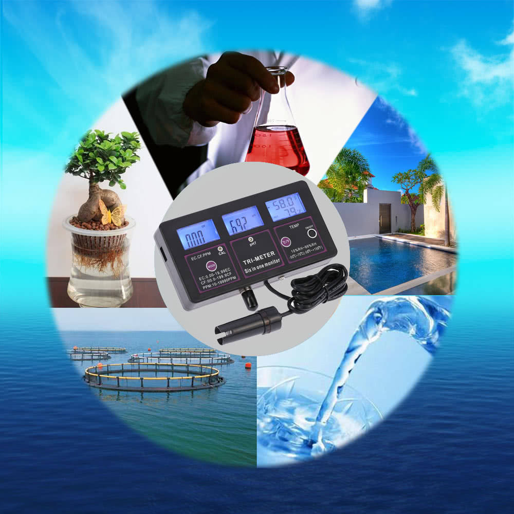 6 in 1 Multi-Parameter Water Testing Meter X83283