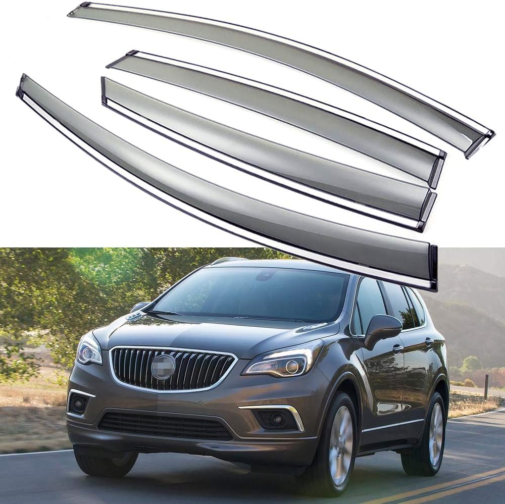Car Window Visor Vent Shade Deflector Sun/Rain Guards H227