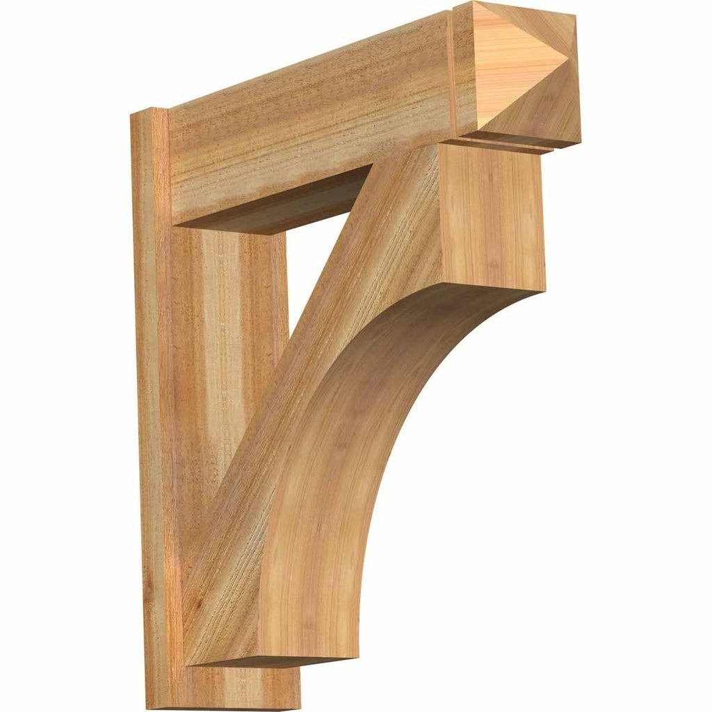 8x22W x 30x22D x 30x22H Western Red Cedar Arts and Crafts Outlooker O338