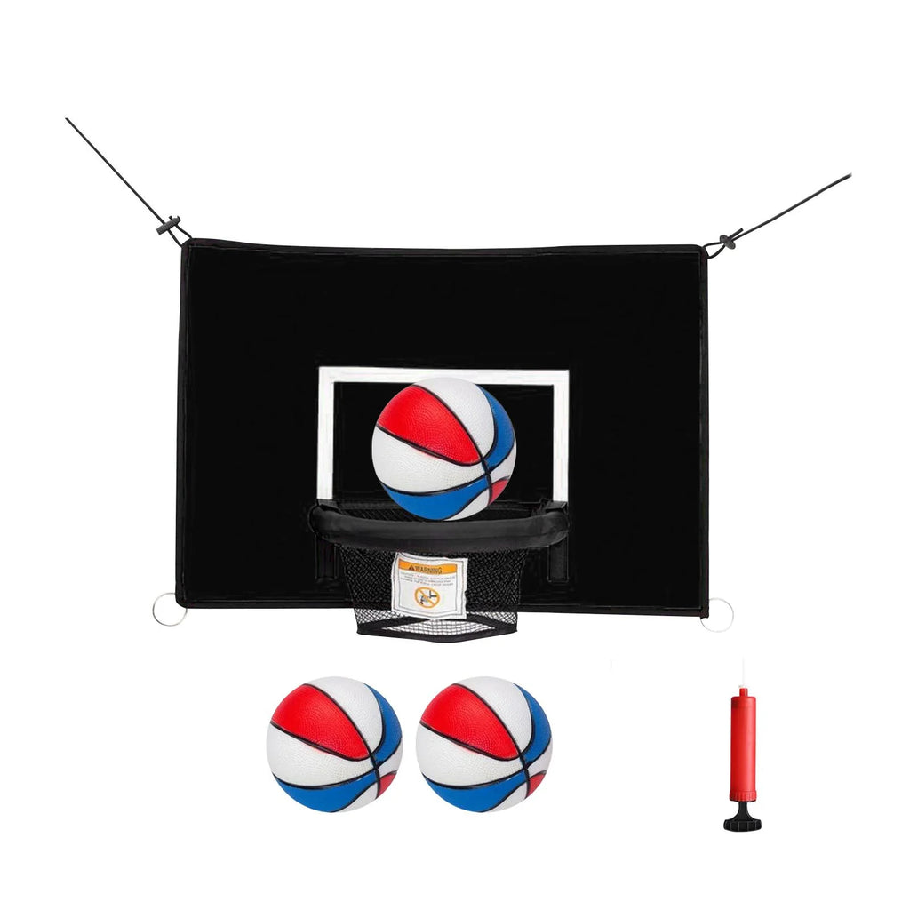 Adjustable Basketball Hoop with Net for Trampoline Y2833