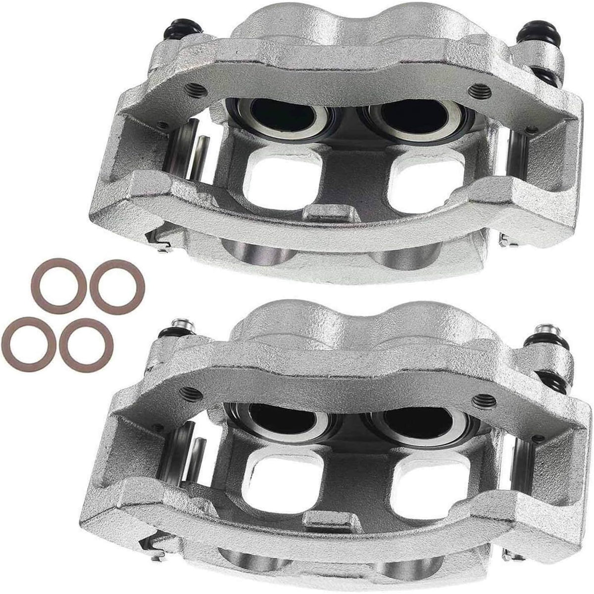 Disc Brake Caliper Assembly with Bracket Front Left Driver Side Pack of 2 R2569