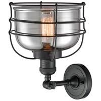 Black Bell Cage 1 Light Sconce LED G676668