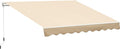 10' x 8' Manual Retractable Awning with UV Protection, Red K208435