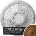 26x22OD x 3x22P Hand-Painted Smokey Topaz Ceiling Medallion C47937