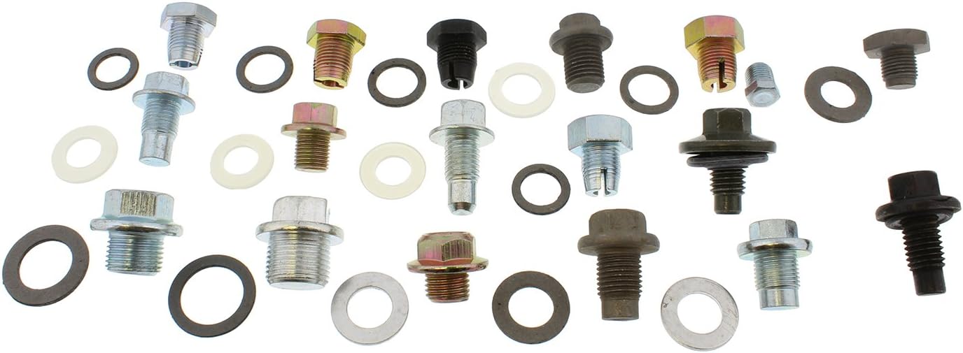 76pc SAE & Metric Drain Plugs & Washer Gasket Set Y155691