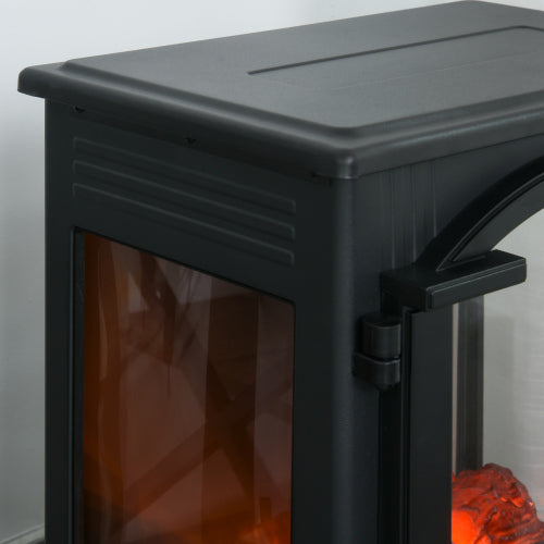 23" Electric Fireplace Heater, 750W/1500W, Black M473