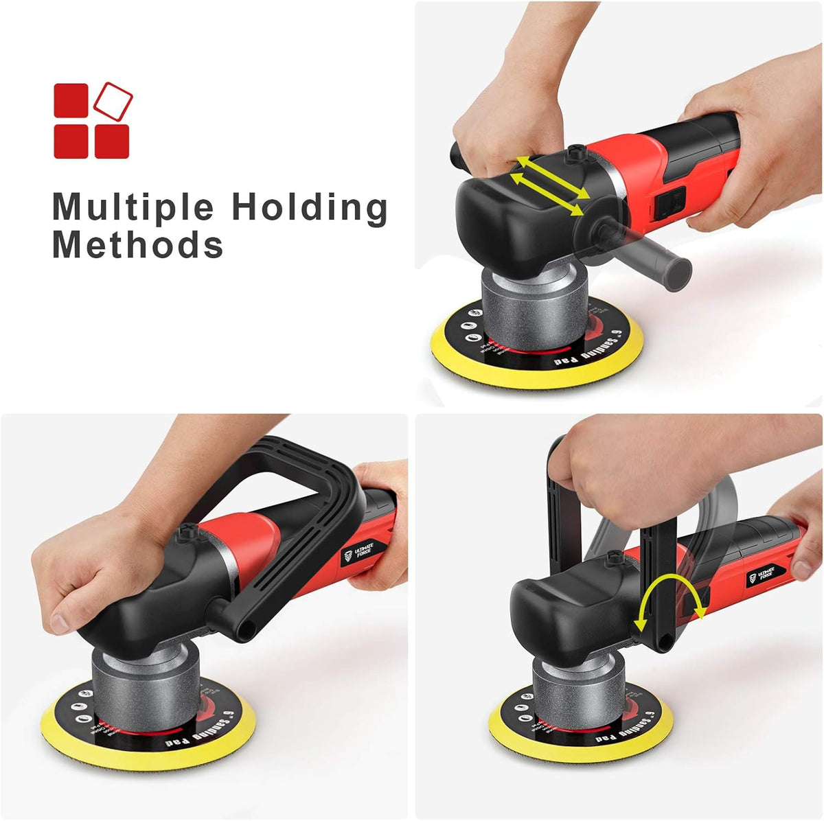 6 Inch Dual Action Random Orbital Car Buffer Polisher B33852