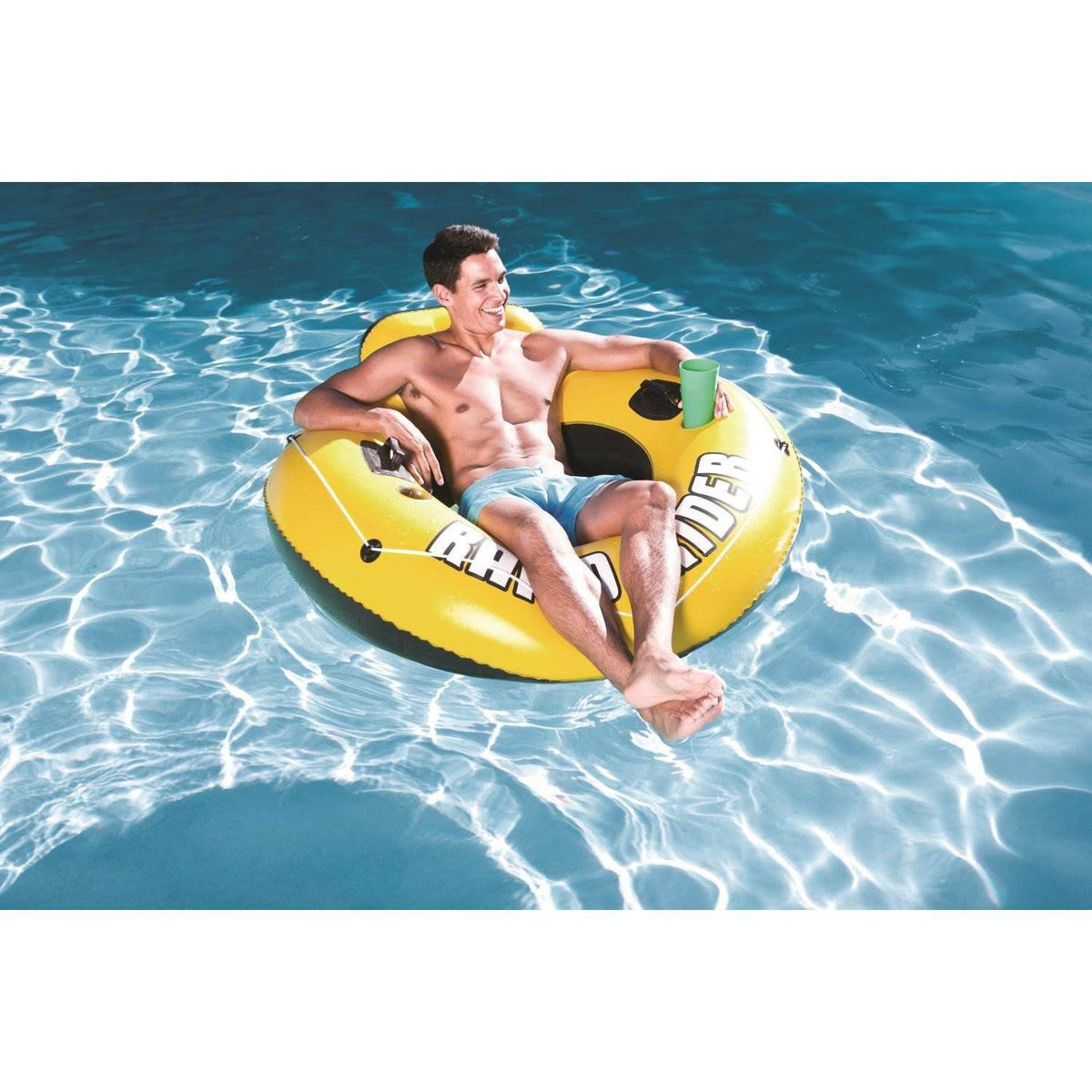 2-Pack 53x22 Raft Tubes with Handles Cup Holders S8827
