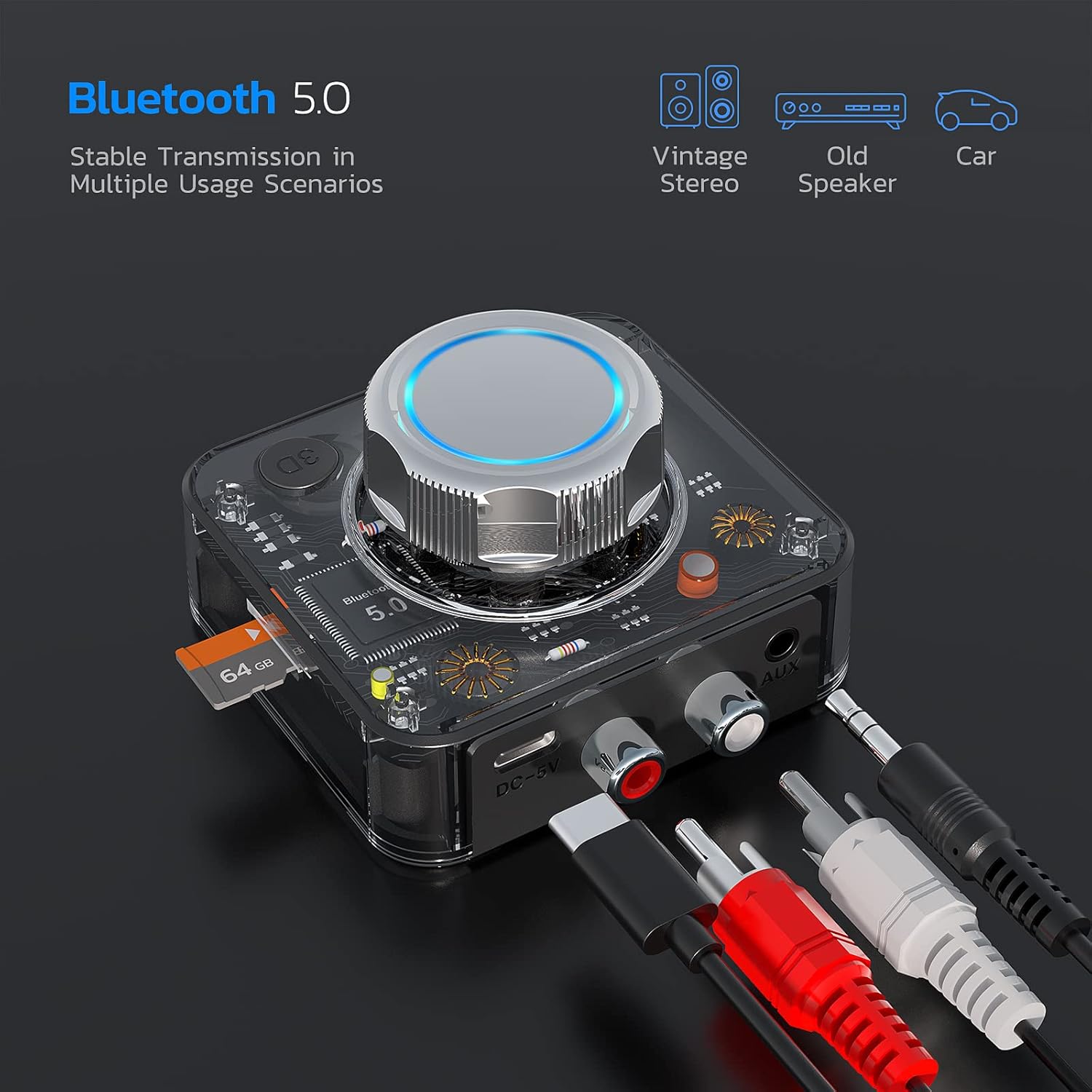 Bluetooth Audio Receiver for Stereo System G247079