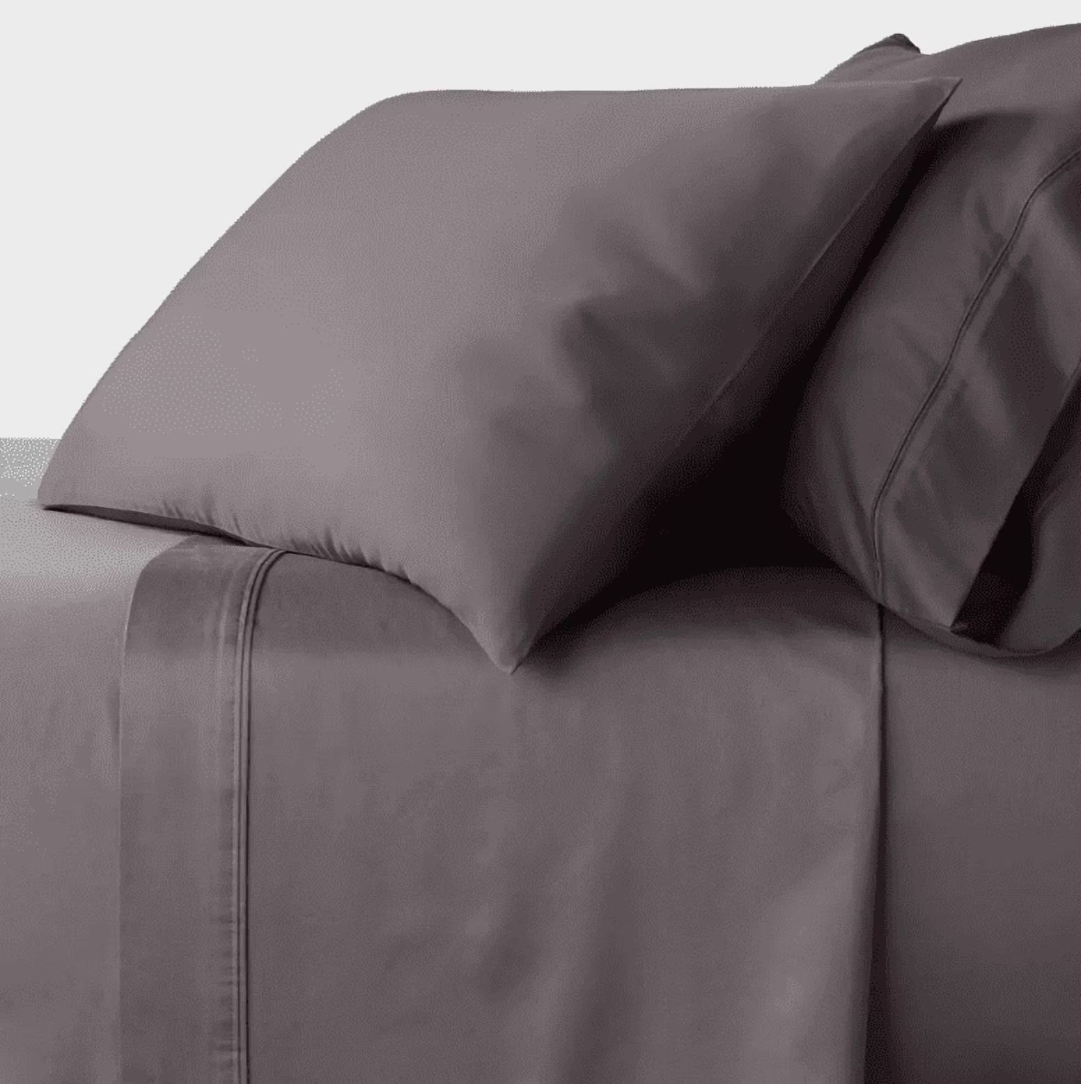 King Dark Gray Flat Sheet K75864