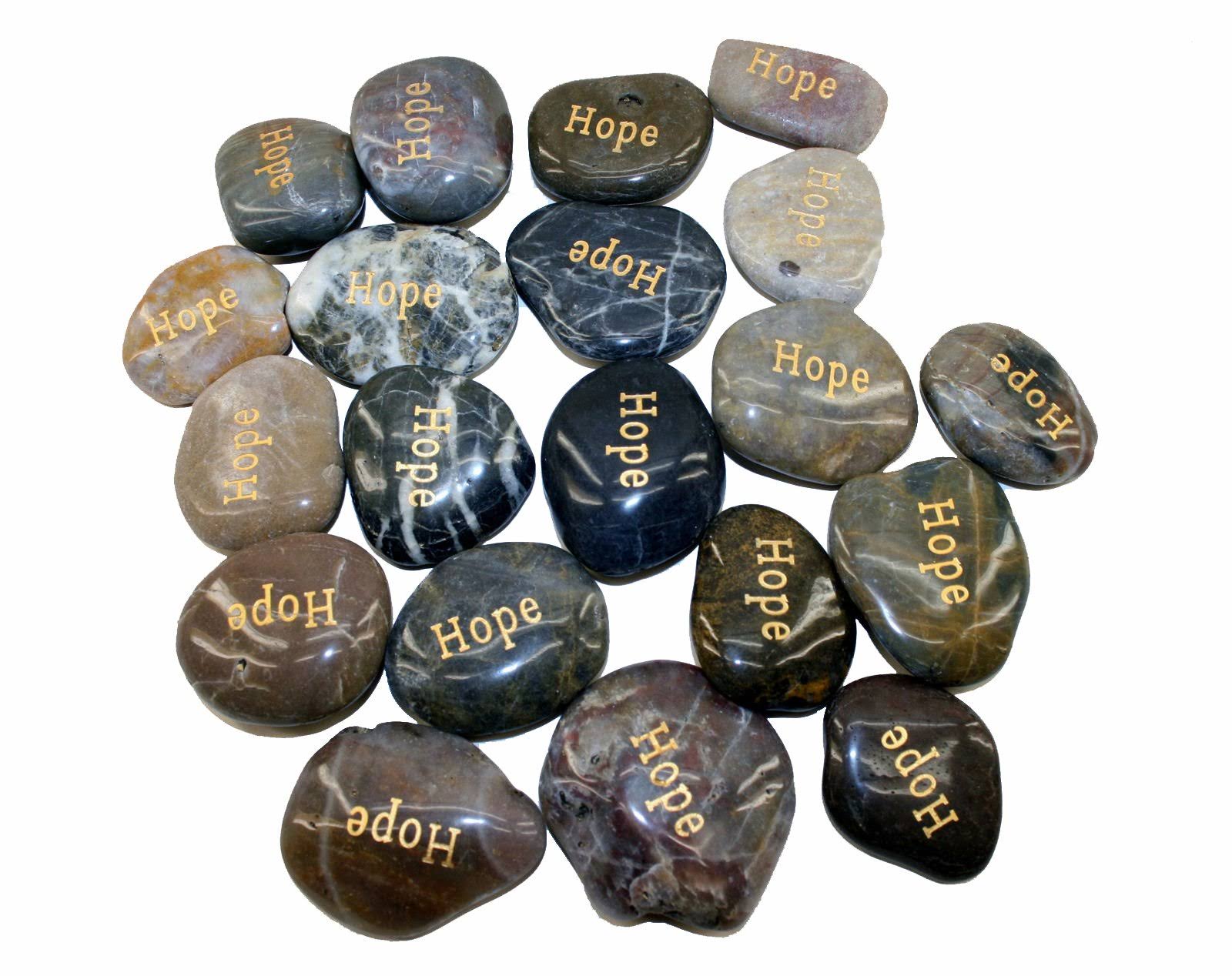 Hope River Stones Bulk Lot 40pcs Q35249