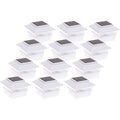 12 Pack White LED Post Cap Lights, Size: 4 x 4 B929