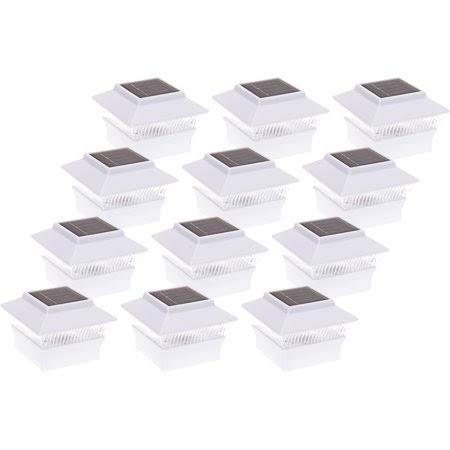 12 Pack White LED Post Cap Lights, Size: 4 x 4 B929