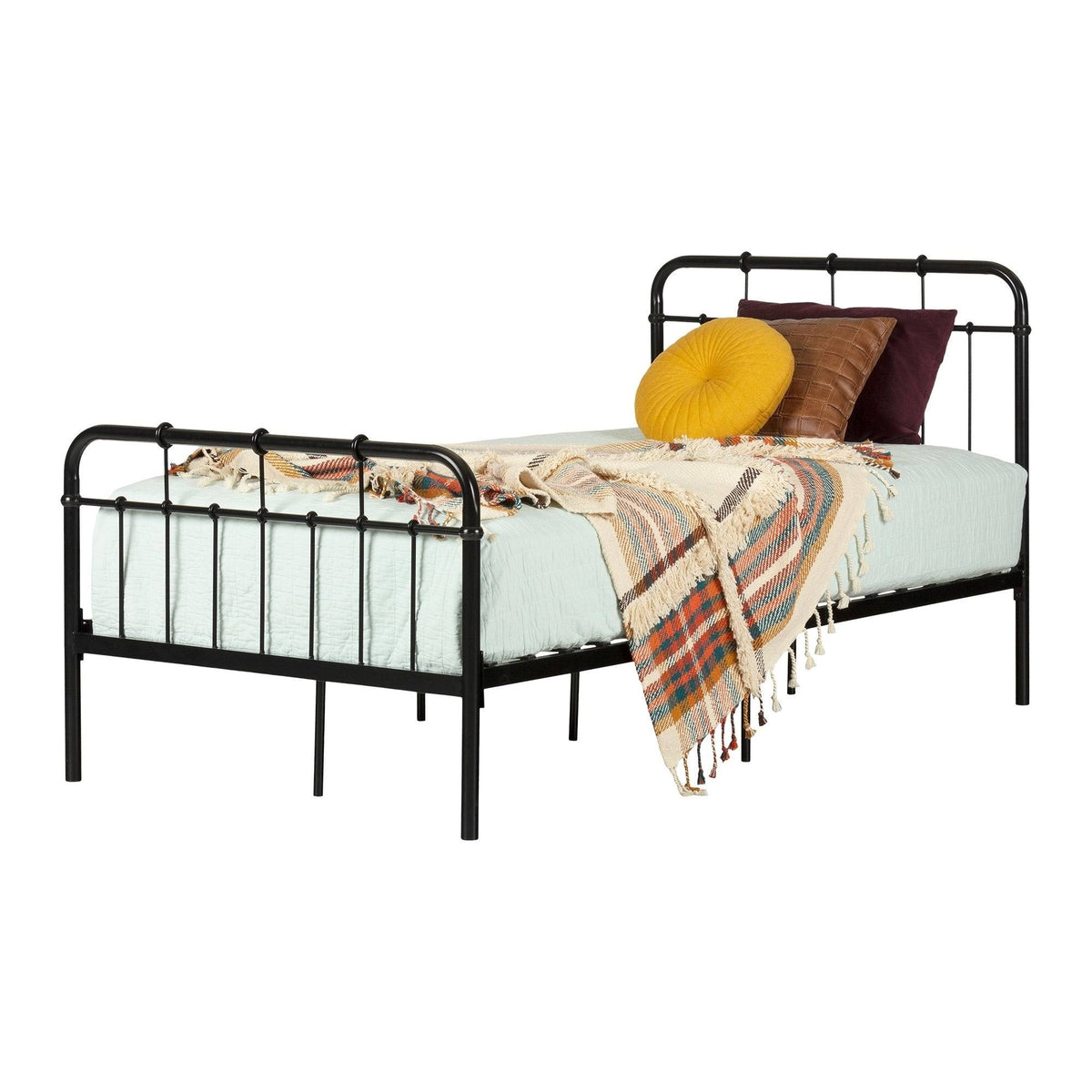 Twin Metal Bed H408