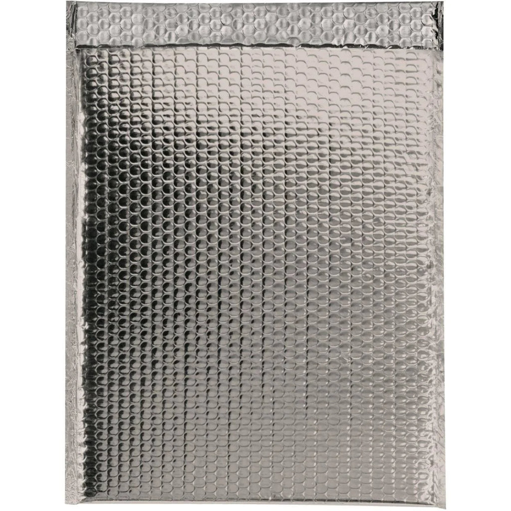 Silver Glamour Bubble Mailers, 48/Case F17966