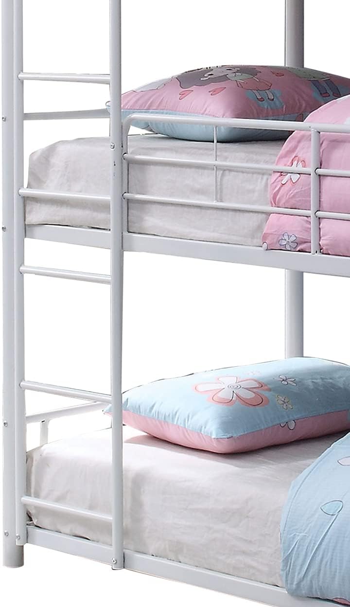 White Triple Twin Bunk Bed T45118