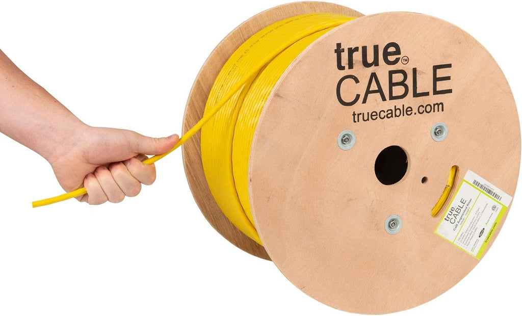 1000ft Red 23AWG 4 Pair Solid Bare Copper Bulk Ethernet Cable R7728