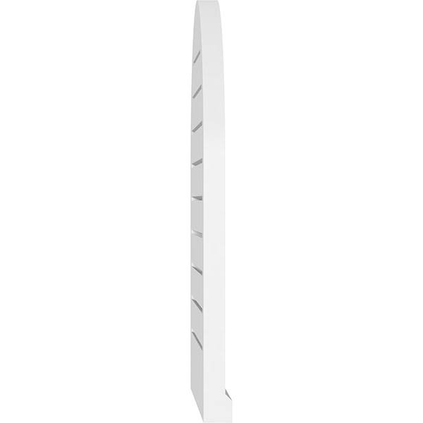 Round Top Surface Mount PVC Gable Vent with Brickmould B232820