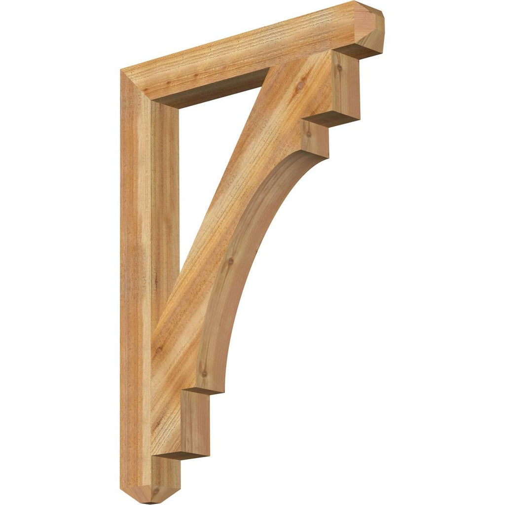 4x22W x 30x22D x 42x22H Rough Sawn Western Red Cedar Bracket X6866
