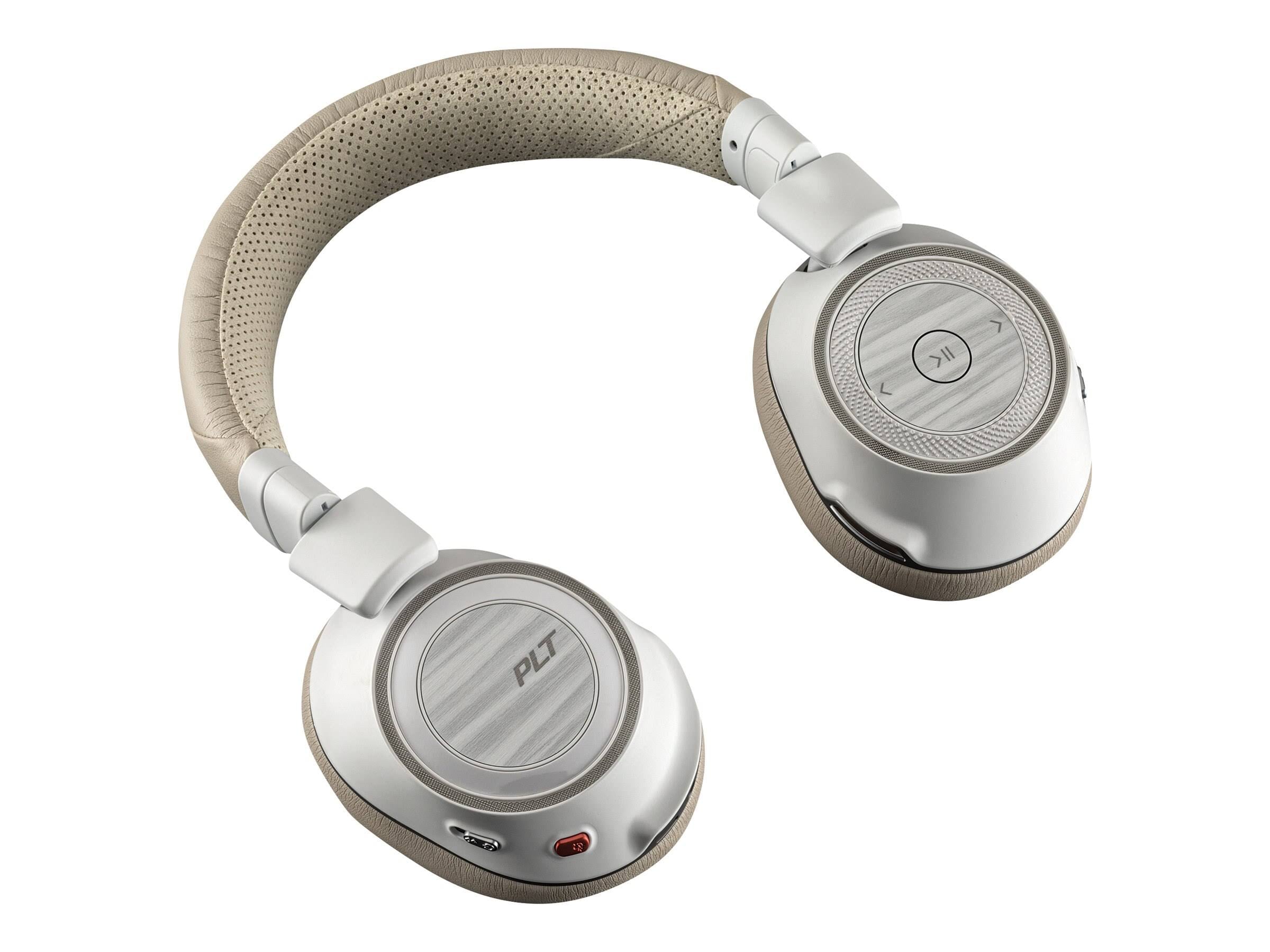 White Bluetooth Wireless Over-Ear Headphones with Mic N180
