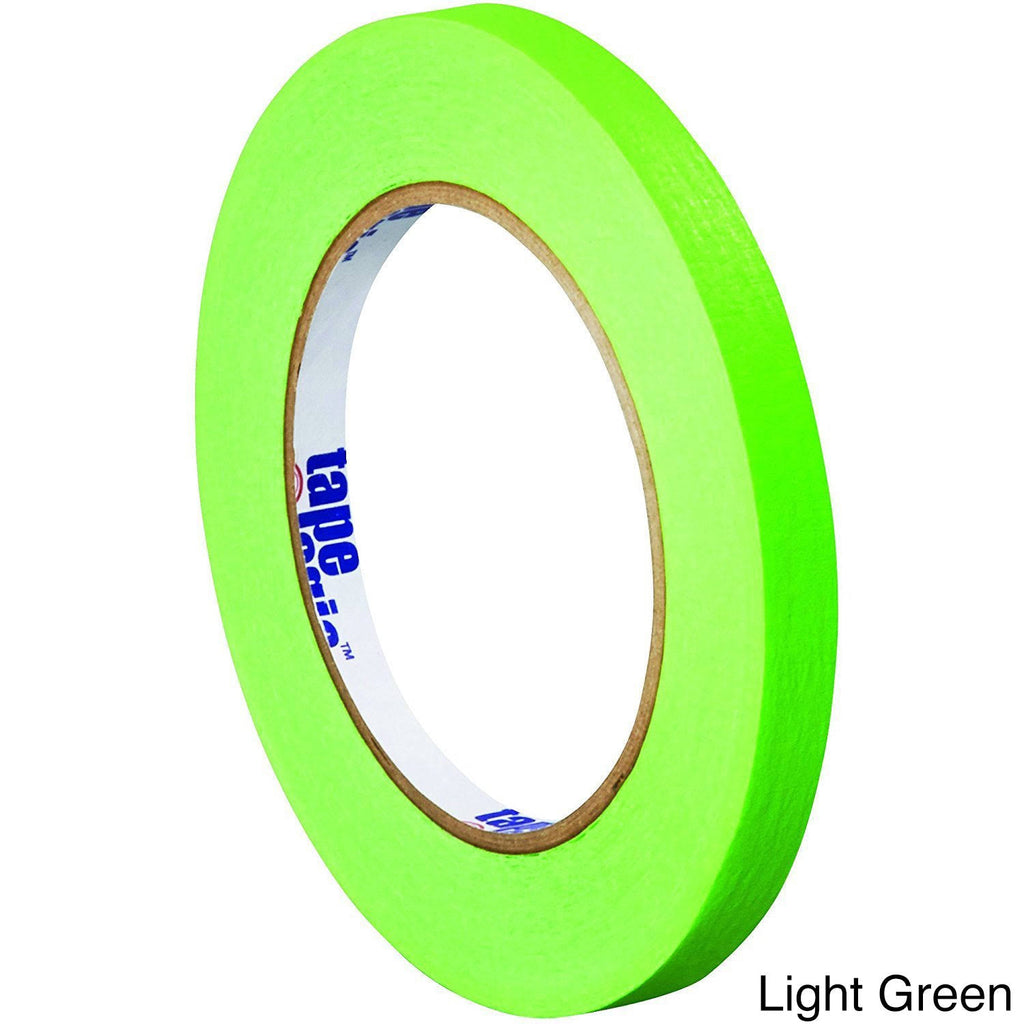 Light Green Colored Masking Tape, 1/2x22 x 60 Yards, Case of 72 Rolls N9022