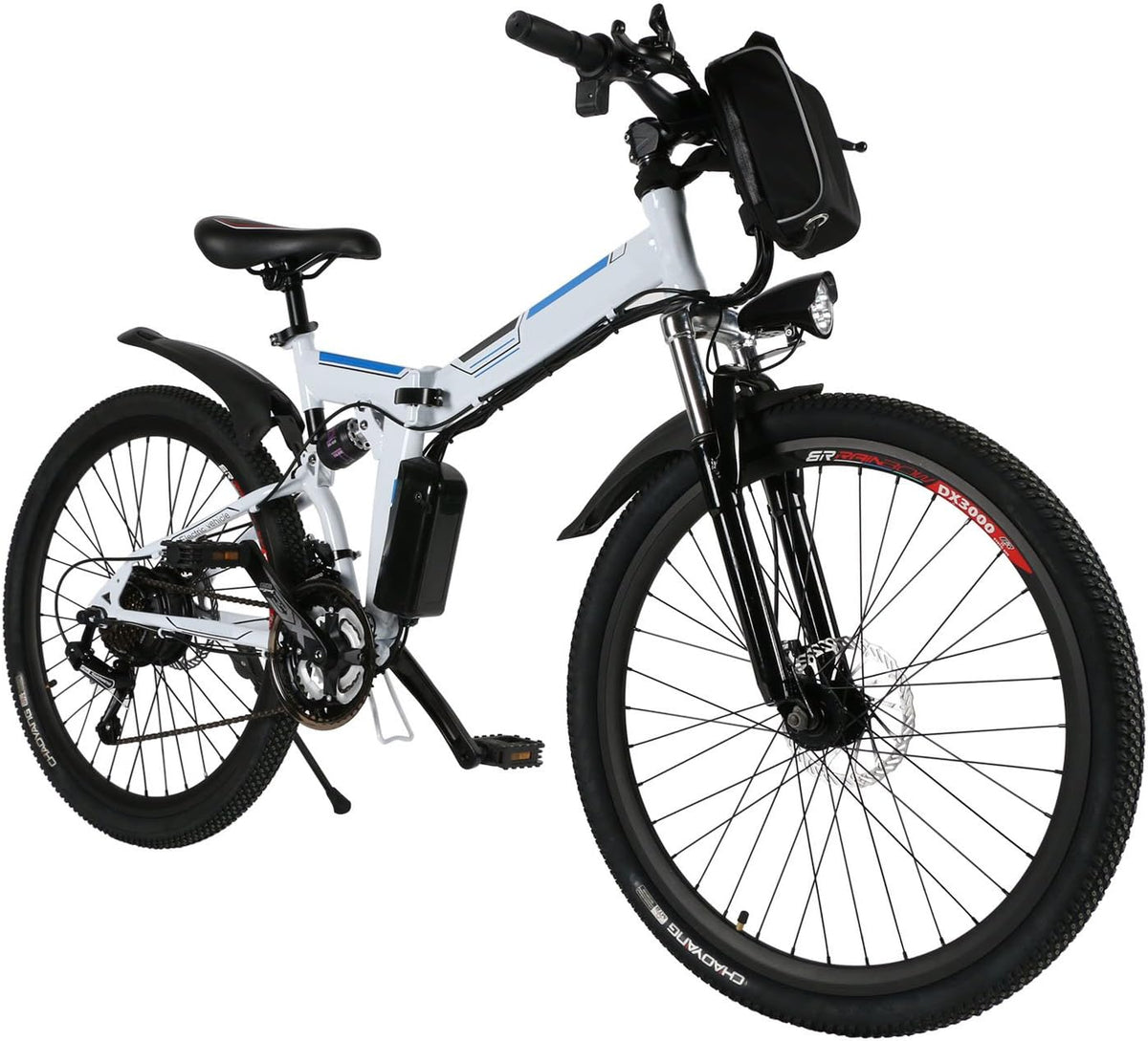 26'' Folding Electric Mountain Bike with Removable 36V 8AH Lithium-Ion Battery, 250W Motor U484