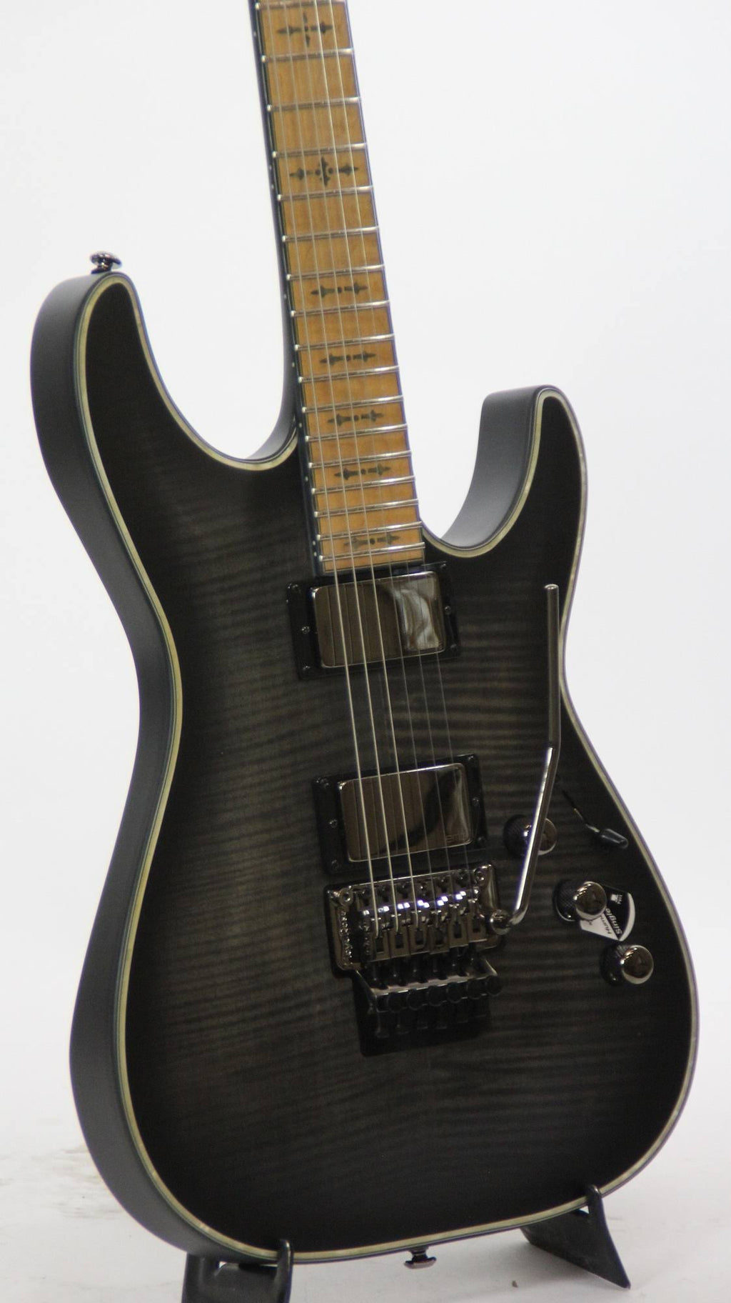 See-Thru Black Satin Electric Guitar O3556