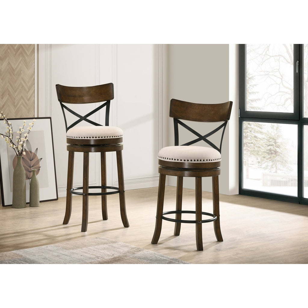 Set of 2 Swivel Barstools A141999