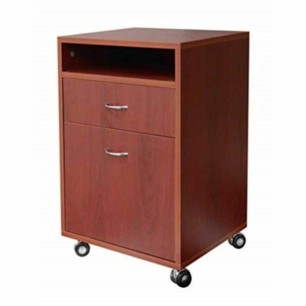 24 Mobile Printer Stand Brown E401