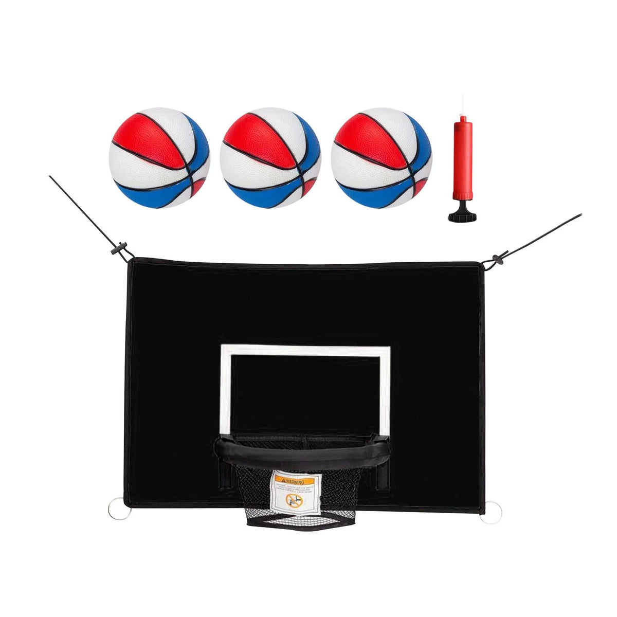Adjustable Basketball Hoop with Net for Trampoline Y2833