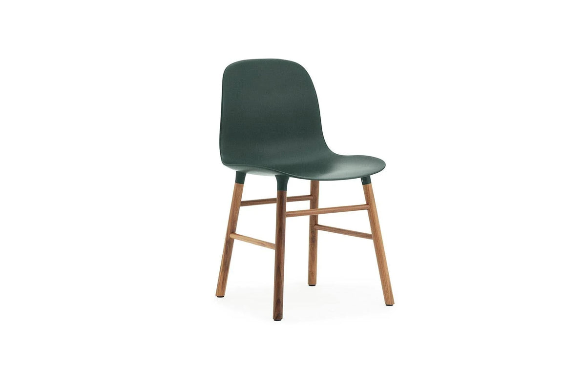 Walnut Green Wood Legs Chair F624
