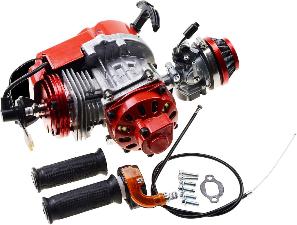 6 Teeth Pull Start Engine Motor with Carburetor for 2 Stroke 47CC 49CC 50CC Mini Dirt Bike R32012
