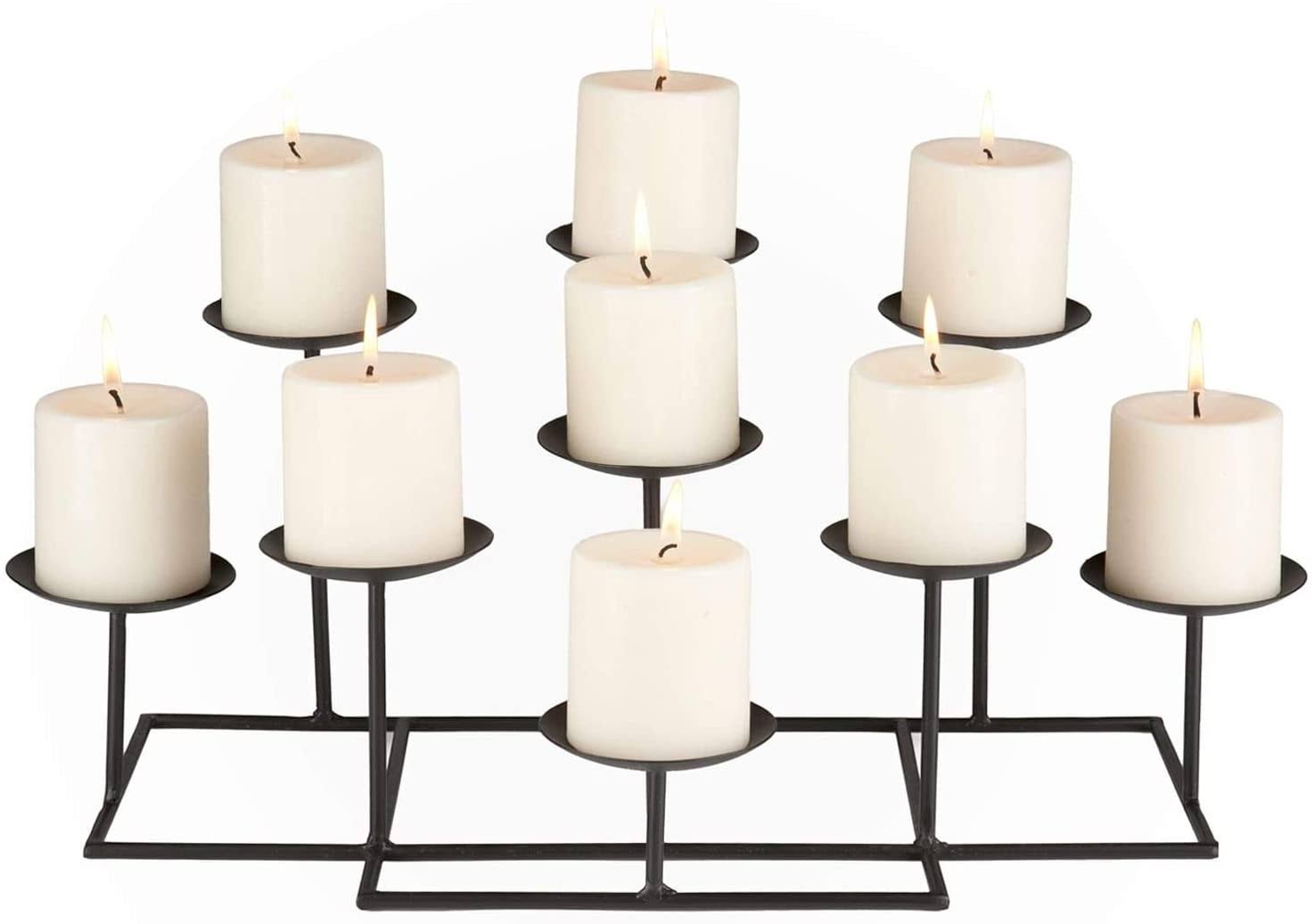 Black Transitional Metal Candelabra P708428