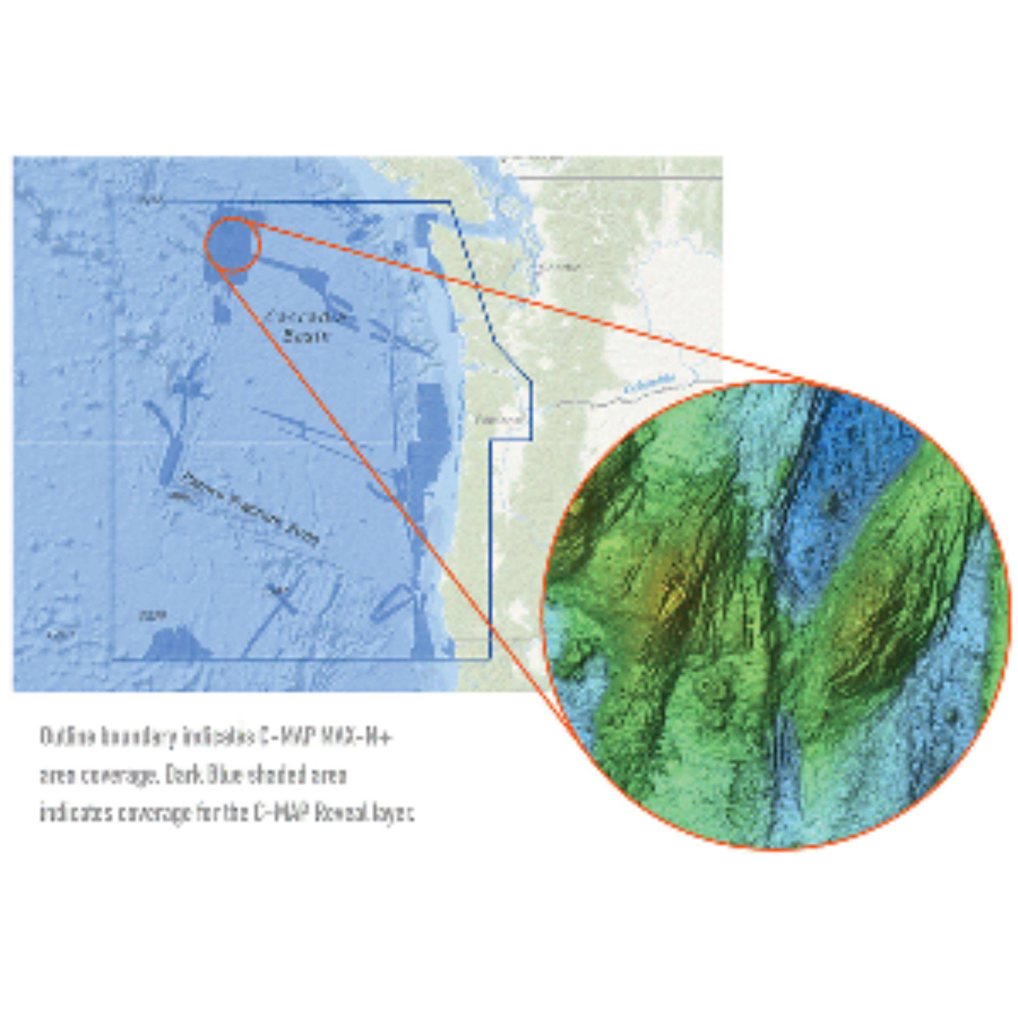 C-MAP Reveal US Pacific South Oregon to North WA Cape Blanco or Flattery F60299