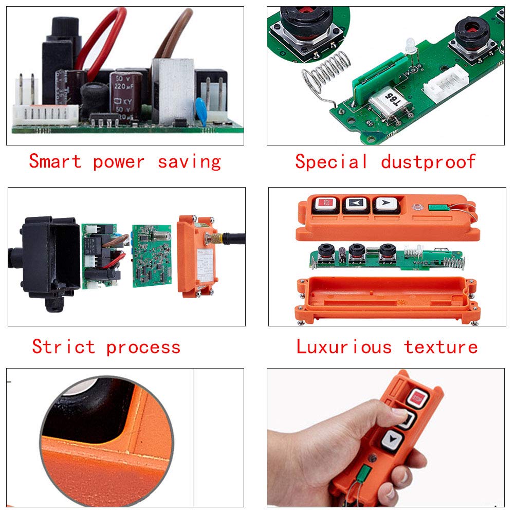 Industrial Radio Remote Control Wireless Transmitter with Receiver J53201