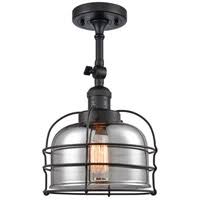 Black Bell Cage 1 Light Sconce LED G676668
