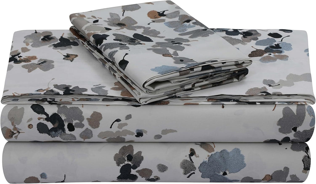 Cal King Cotton Printed Sheet Set C405