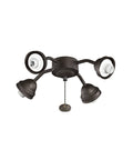 4 Light Satin Natural Bronze Bent Arm Fitter Q377854